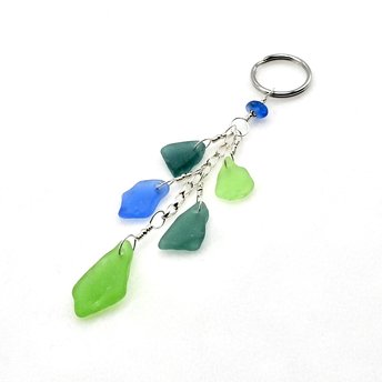 sea glass keychain for women