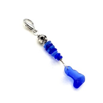 skull zipper pull charm