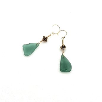 teal sea glass