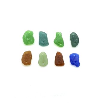 real sea glass beads