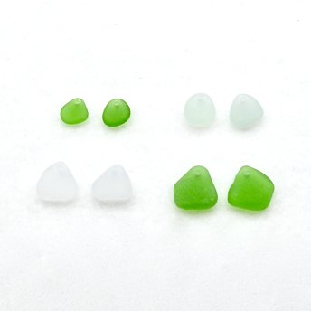 sea glass earring pair charms