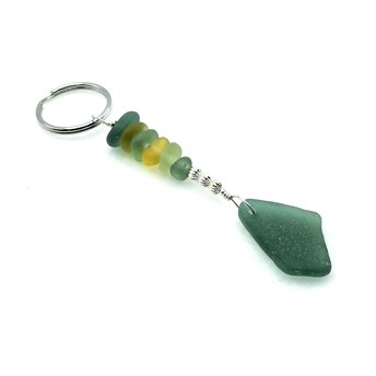 Sea Glass Keyring Canada Beach Keychain One of a Kind Gifts