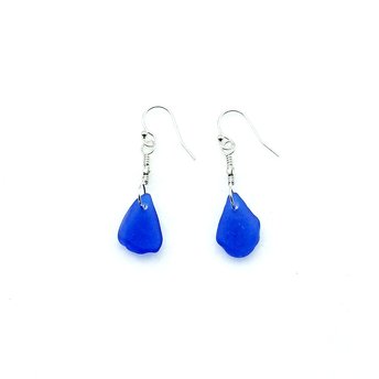 dainty cobalt blue earrings
