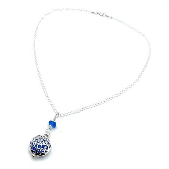 filigree locket necklace