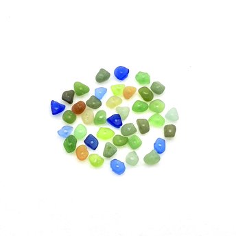 tiny sea glass beads