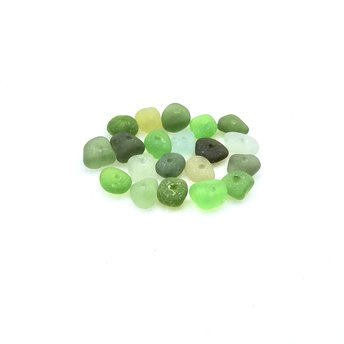 drilled sea glass beads