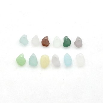 tiny sea glass beads