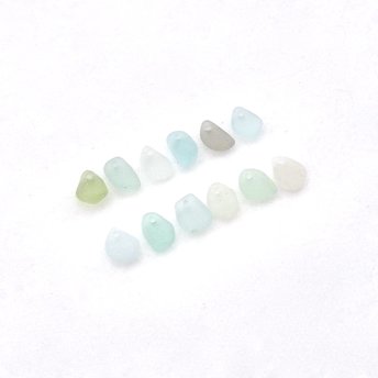 tiny sea glass beads