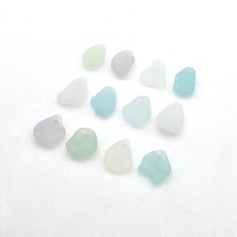 real sea glass beads 