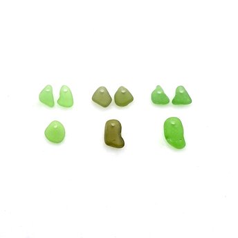 sea glass earring necklace charms