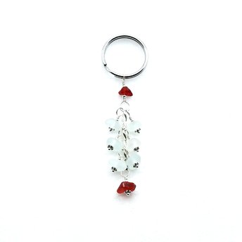 sea glass keychain for women