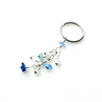 sea glass keychain
