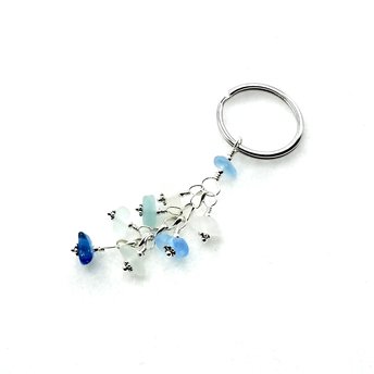 sea glass keychain